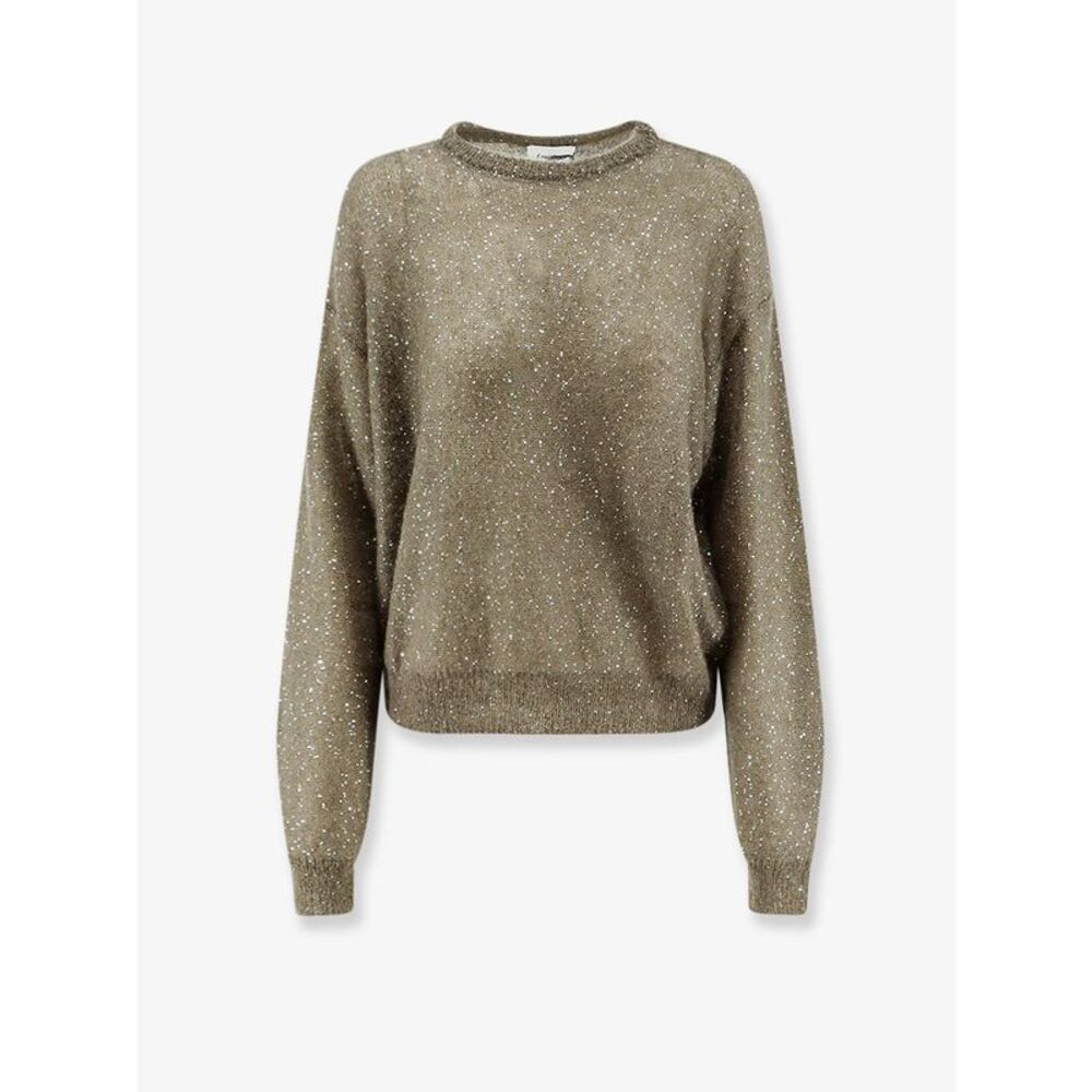Nude Women Mohair Blend Sweater With Sequins